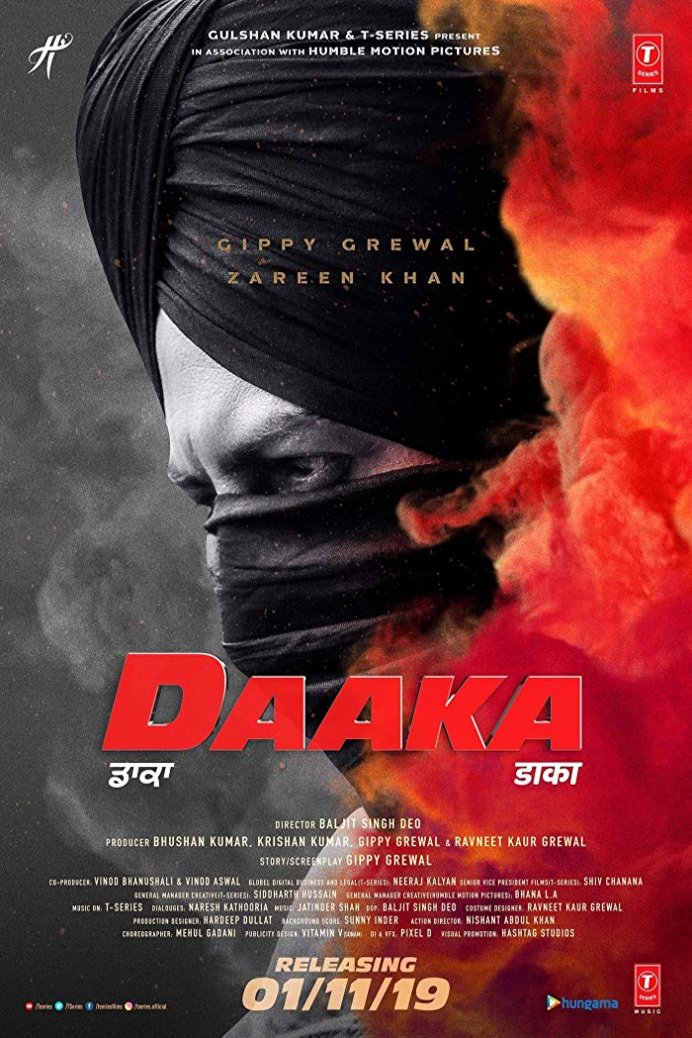 L'affiche originale du film Daaka en Penjabi