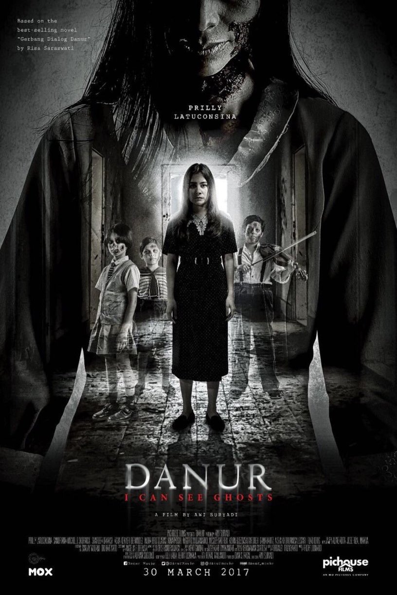 Indonesian poster of the movie Danur: I Can See Ghosts