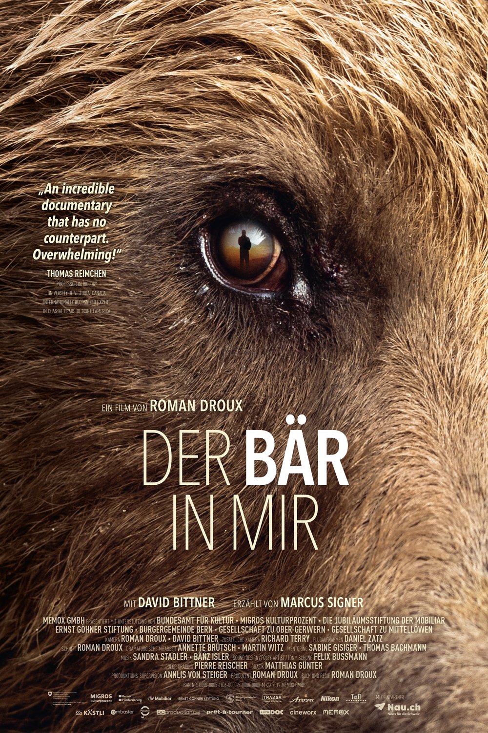 L'affiche originale du film Der Bär in mir en anglais