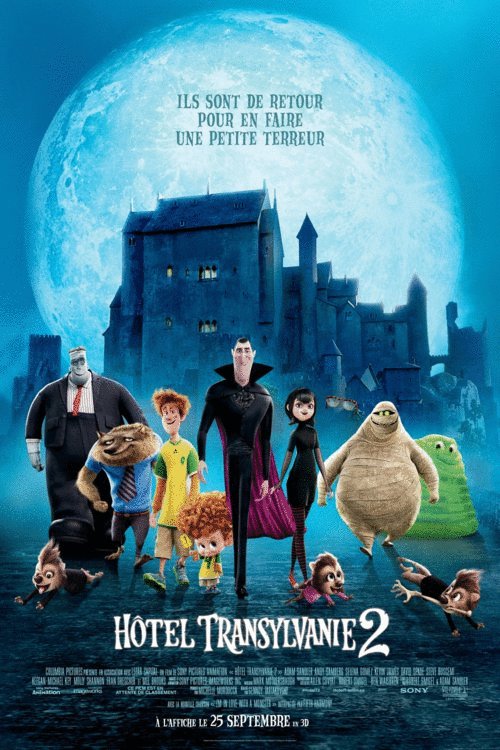 L'affiche du film Hôtel Transylvanie 2 v.f.
