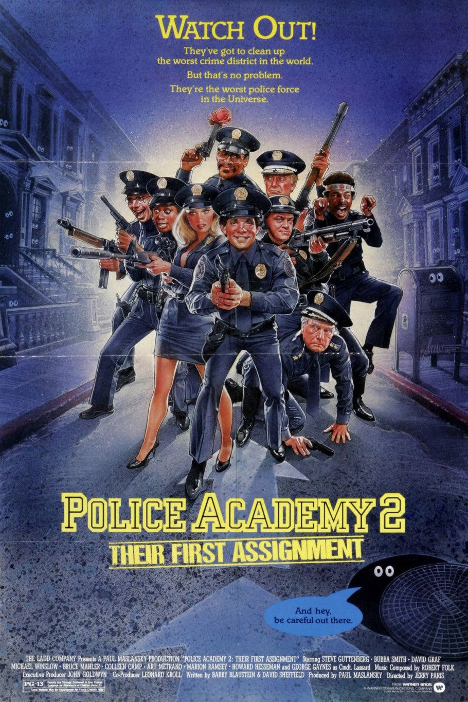 L'affiche du film Police Academy 2: Their First Assignment