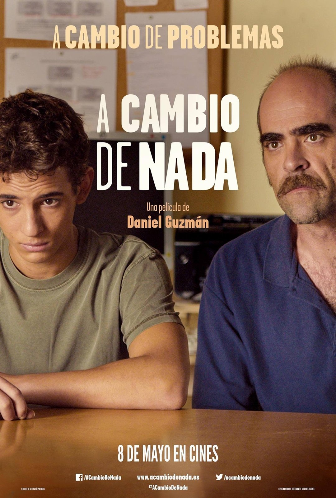 L'affiche originale du film A cambio de nada en espagnol