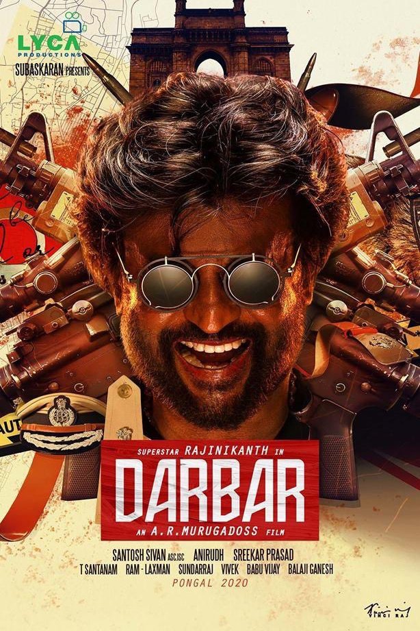 Tamil poster of the movie Darbar