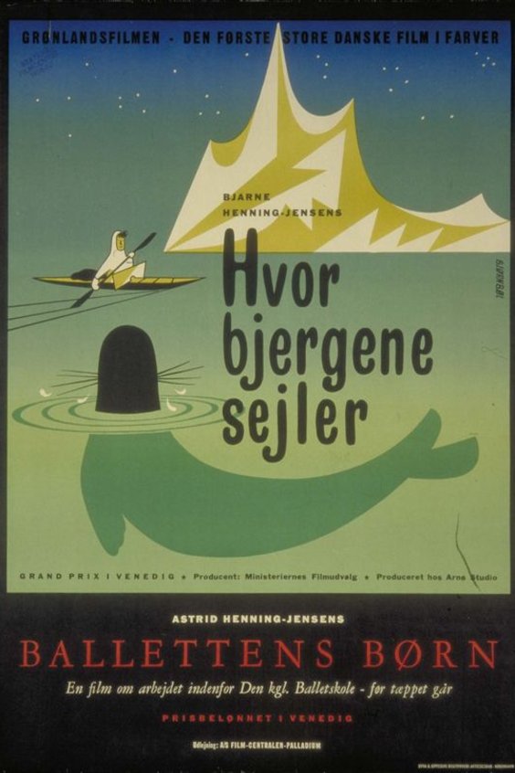 L'affiche originale du film Hvor bjergene sejler en danois