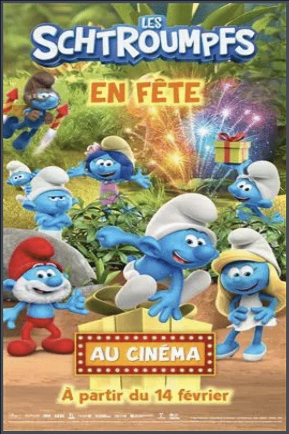 L'affiche du film Les Schtroumpfs en fête [2024]