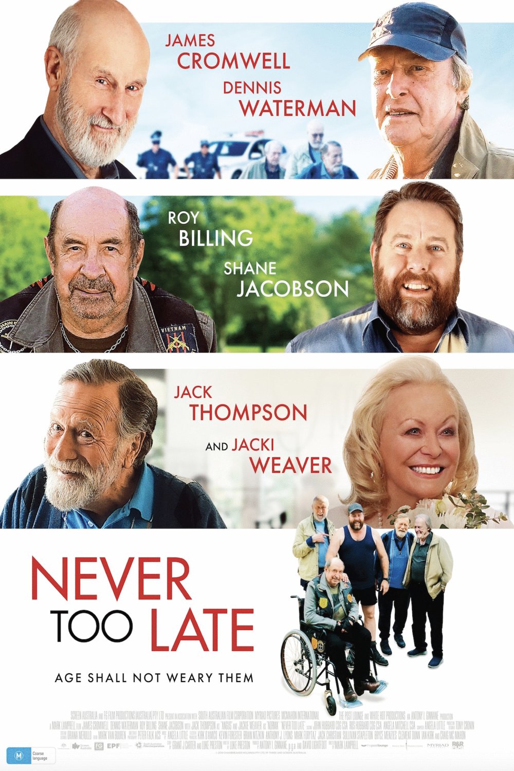 L'affiche du film Never Too Late