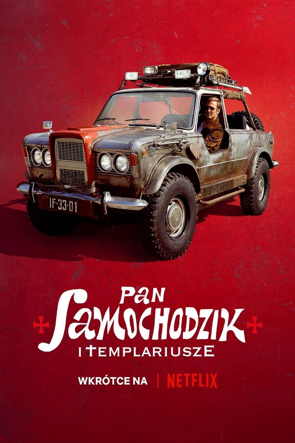 L'affiche originale du film Pan Samochodzik i Templariusze en polonais