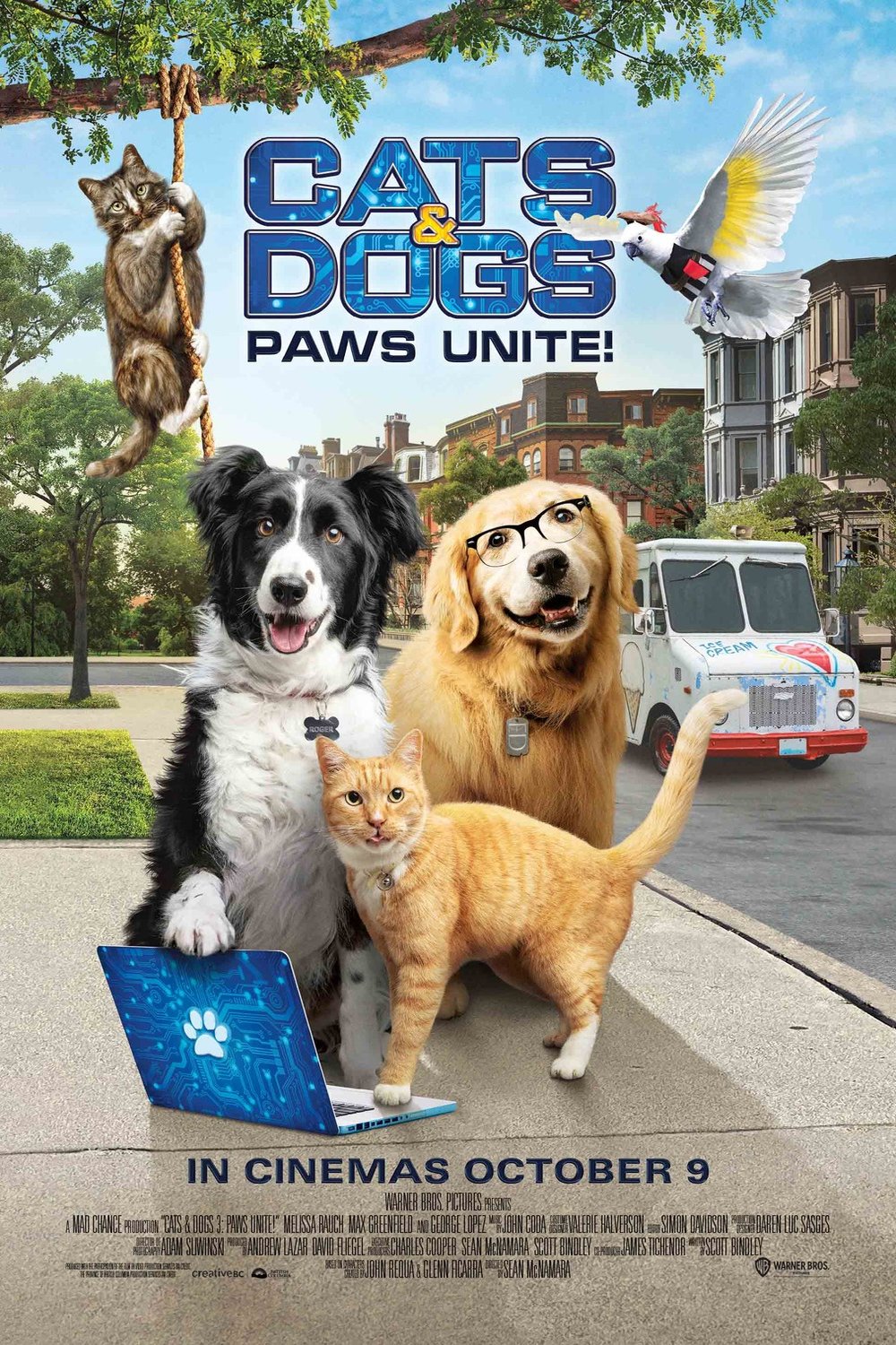 L'affiche du film Cats & Dogs 3: Paws Unite