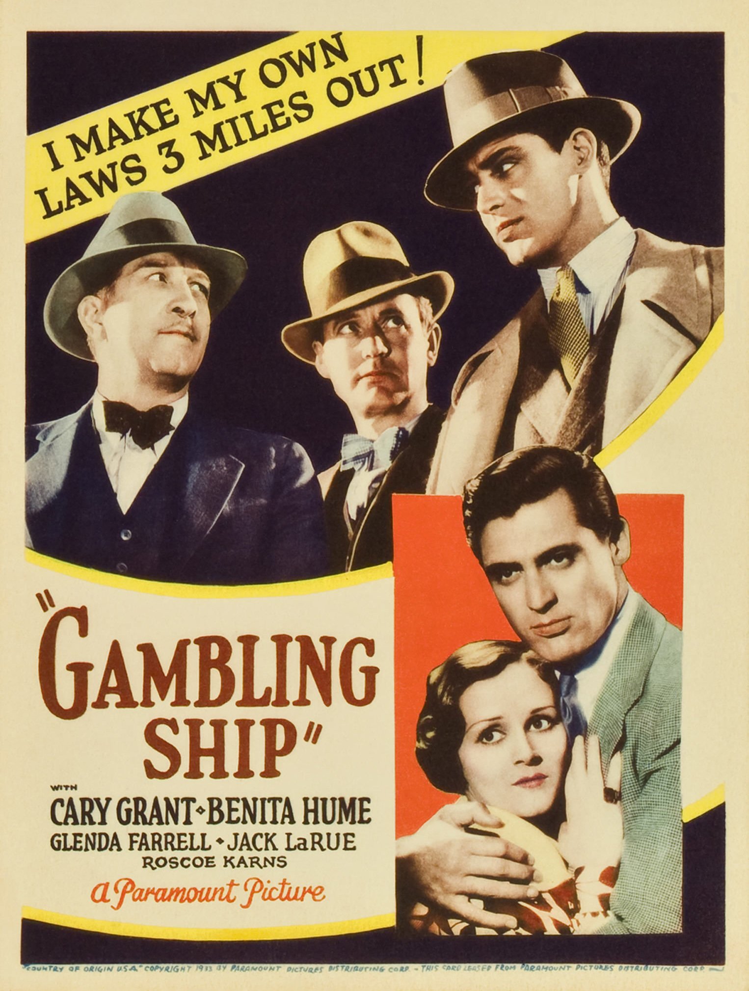 L'affiche du film Gambling Ship