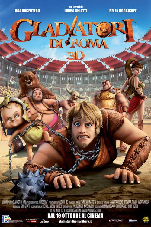 Italian poster of the movie Gladiators of Rome