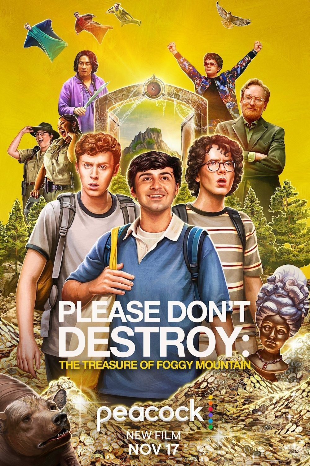 L'affiche du film Please Don't Destroy: The Treasure of Foggy Mountain [2023]