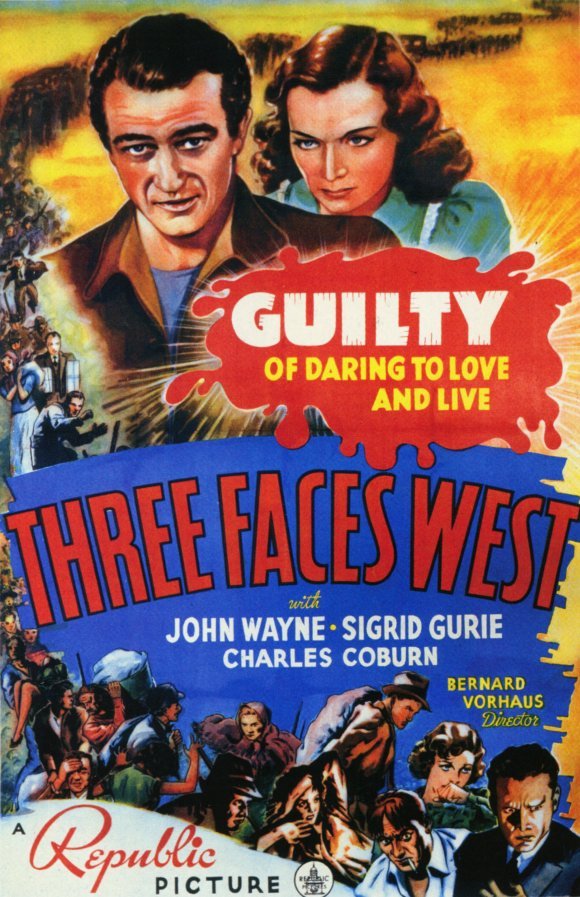L'affiche du film Three Faces West