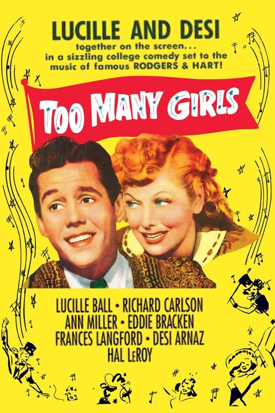 L'affiche du film Too Many Girls