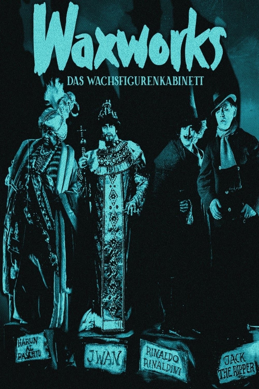 German poster of the movie Waxworks