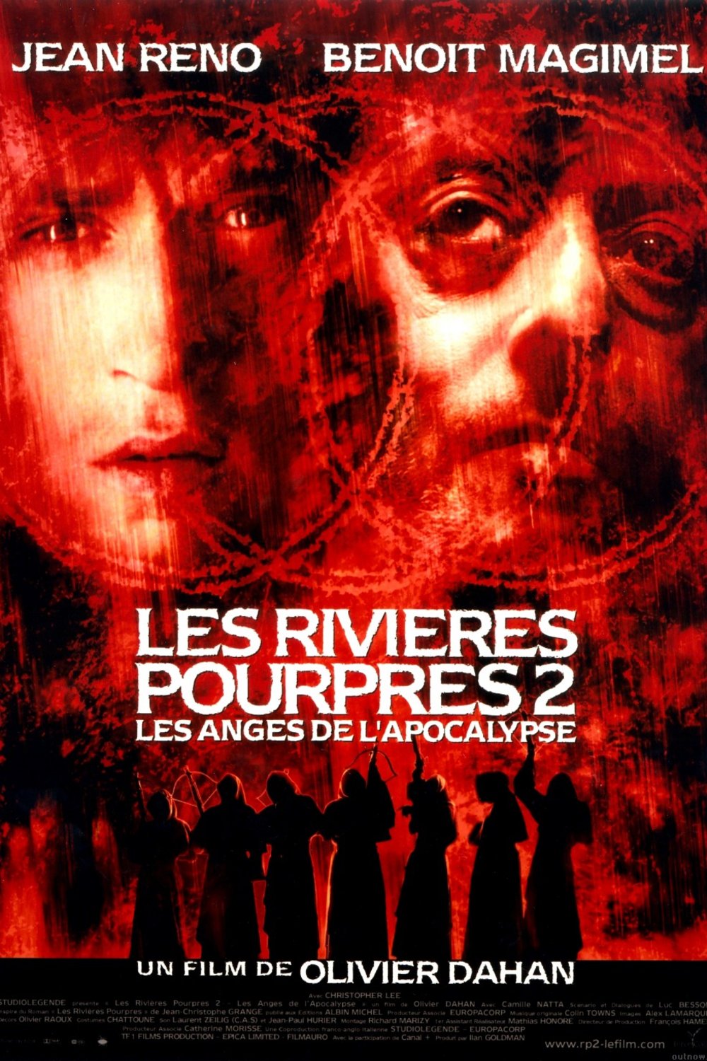 L'affiche du film Les Rivières pourpres 2: les anges de l'apocalypse