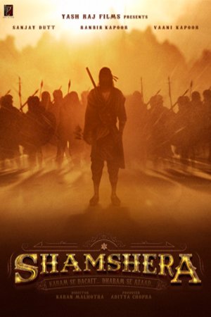 L'affiche originale du film Shamshera en Hindi