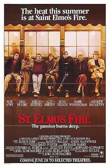 L'affiche du film St. Elmo's Fire