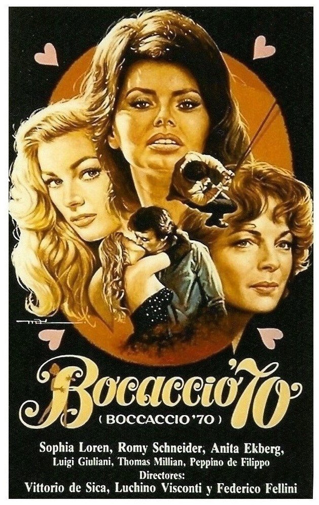 L'affiche originale du film Boccaccio '70 en italien