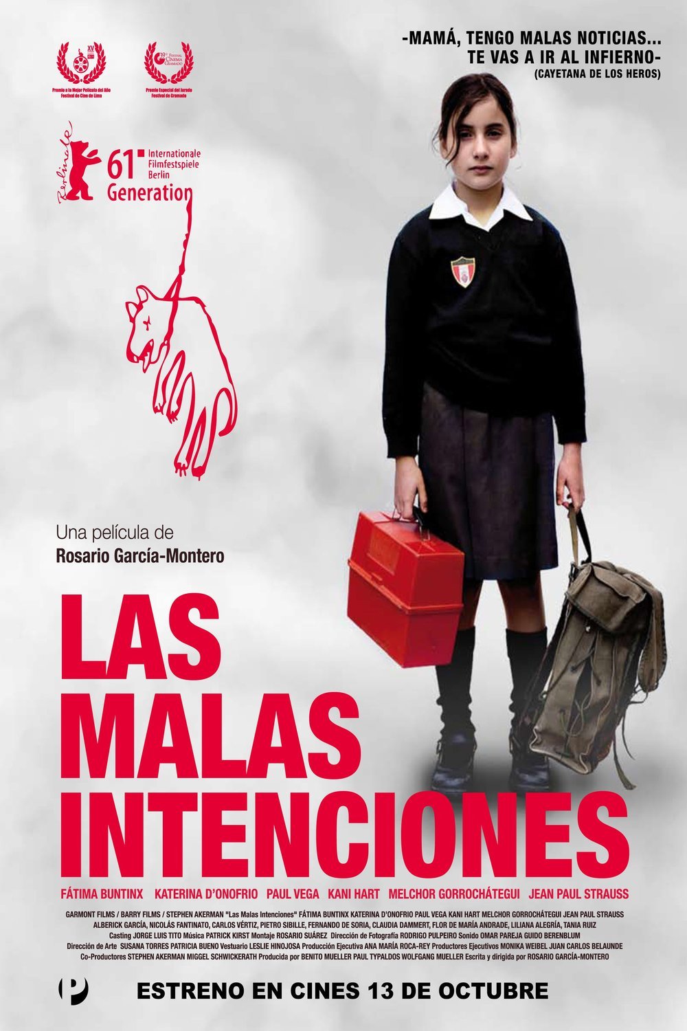 L'affiche originale du film The Bad Intentions en espagnol