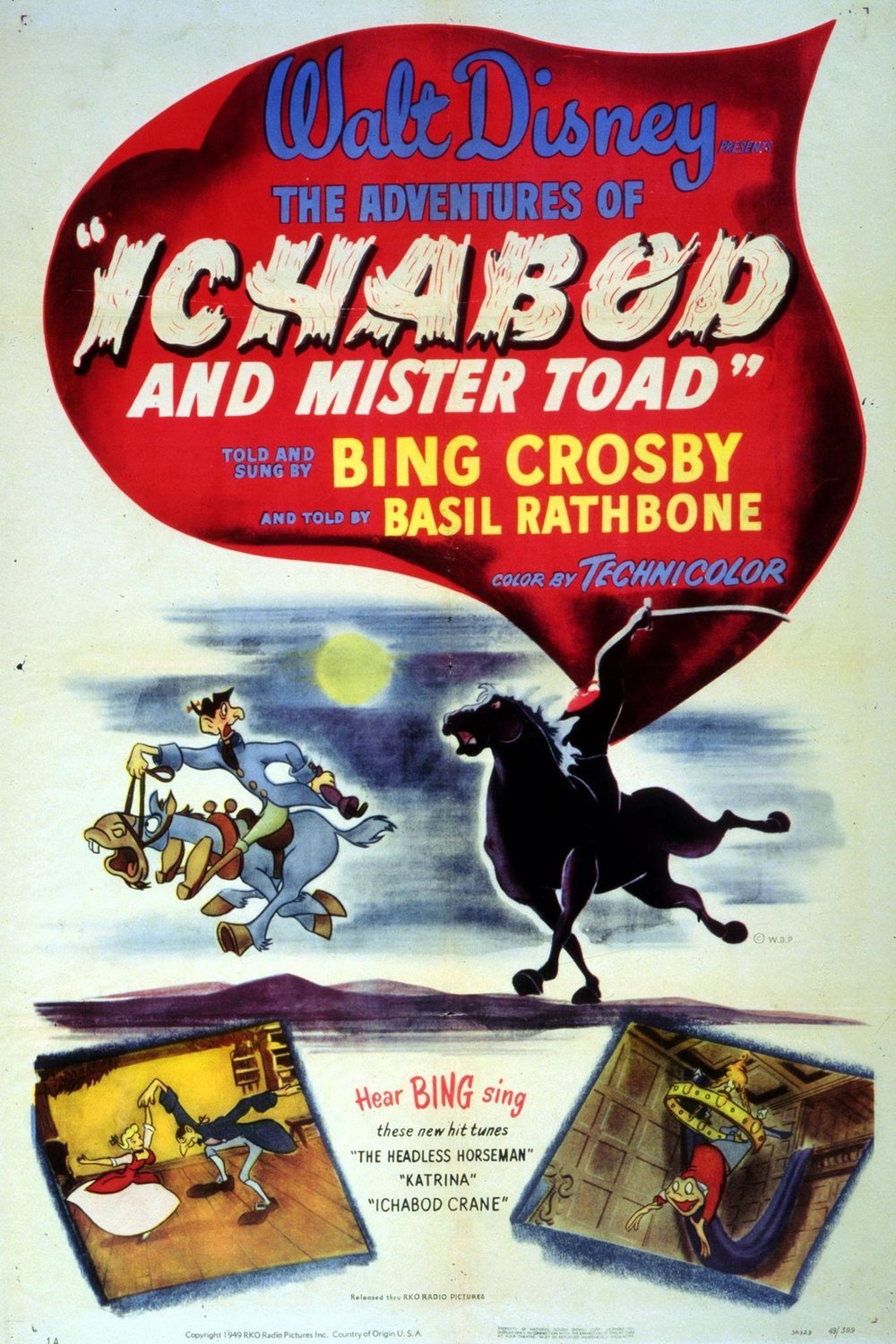 L'affiche du film The Adventures of Ichabod and Mr. Toad