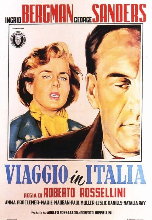 L'affiche originale du film Viaggio in Italia en italien