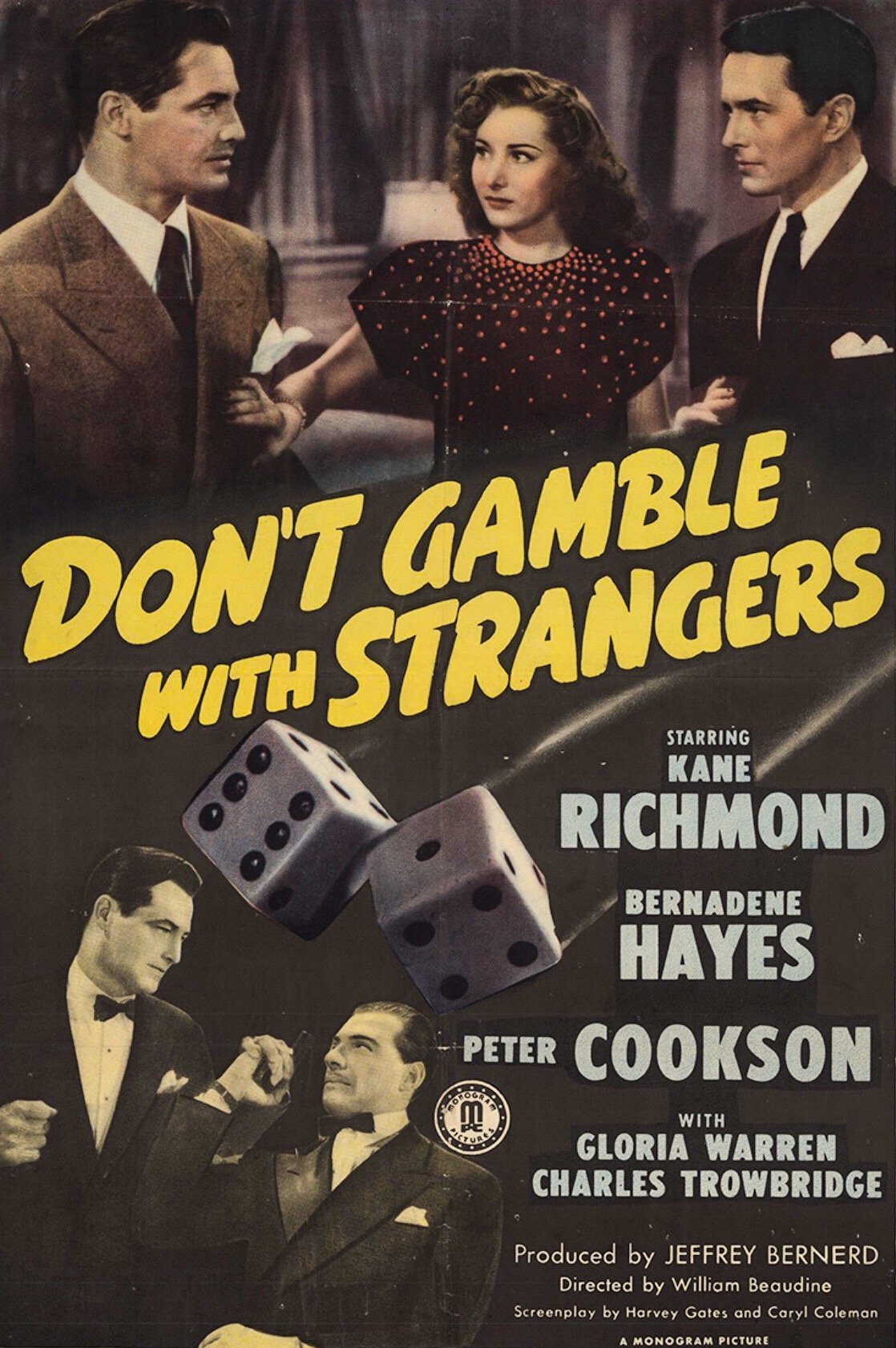 L'affiche du film Don't Gamble with Strangers [1946]