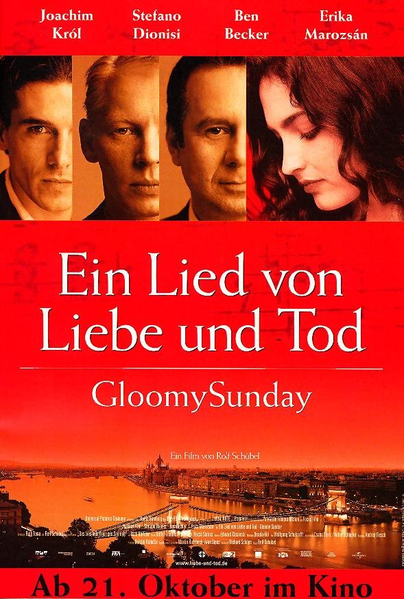 L'affiche originale du film Gloomy Sunday en allemand