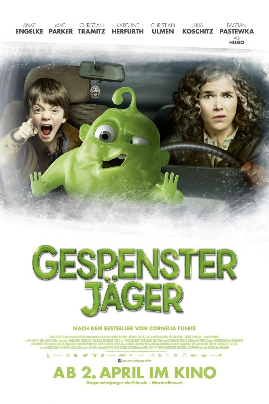 German poster of the movie Ghosthunters on Icy Trails
