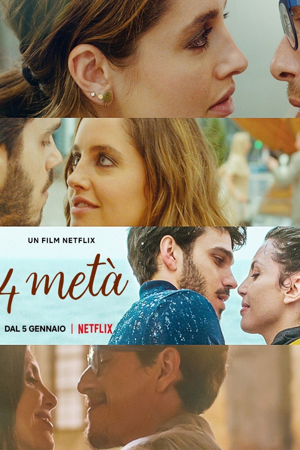 L'affiche originale du film Quattro metà en italien