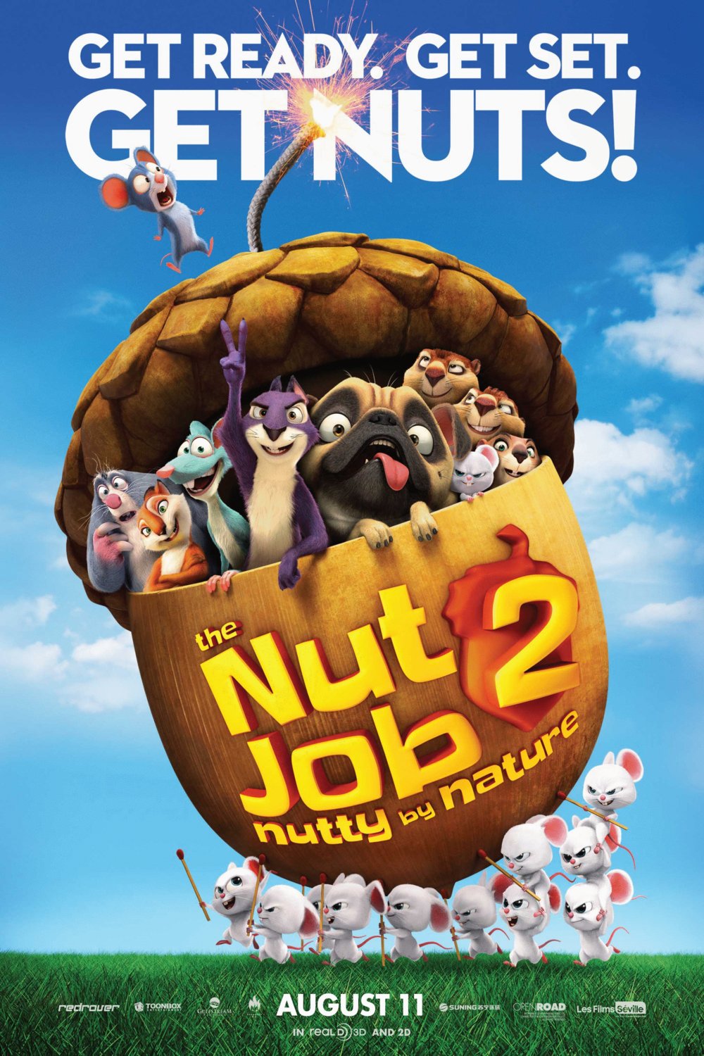 L'affiche du film The Nut Job 2: Nutty by Nature