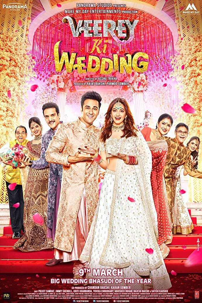 L'affiche originale du film Veerey Ki Wedding en Hindi