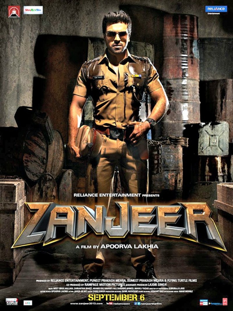 L'affiche originale du film Zanjeer en Hindi