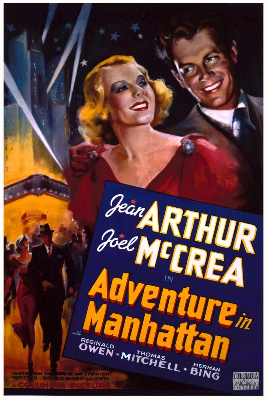 L'affiche du film Adventure in Manhattan