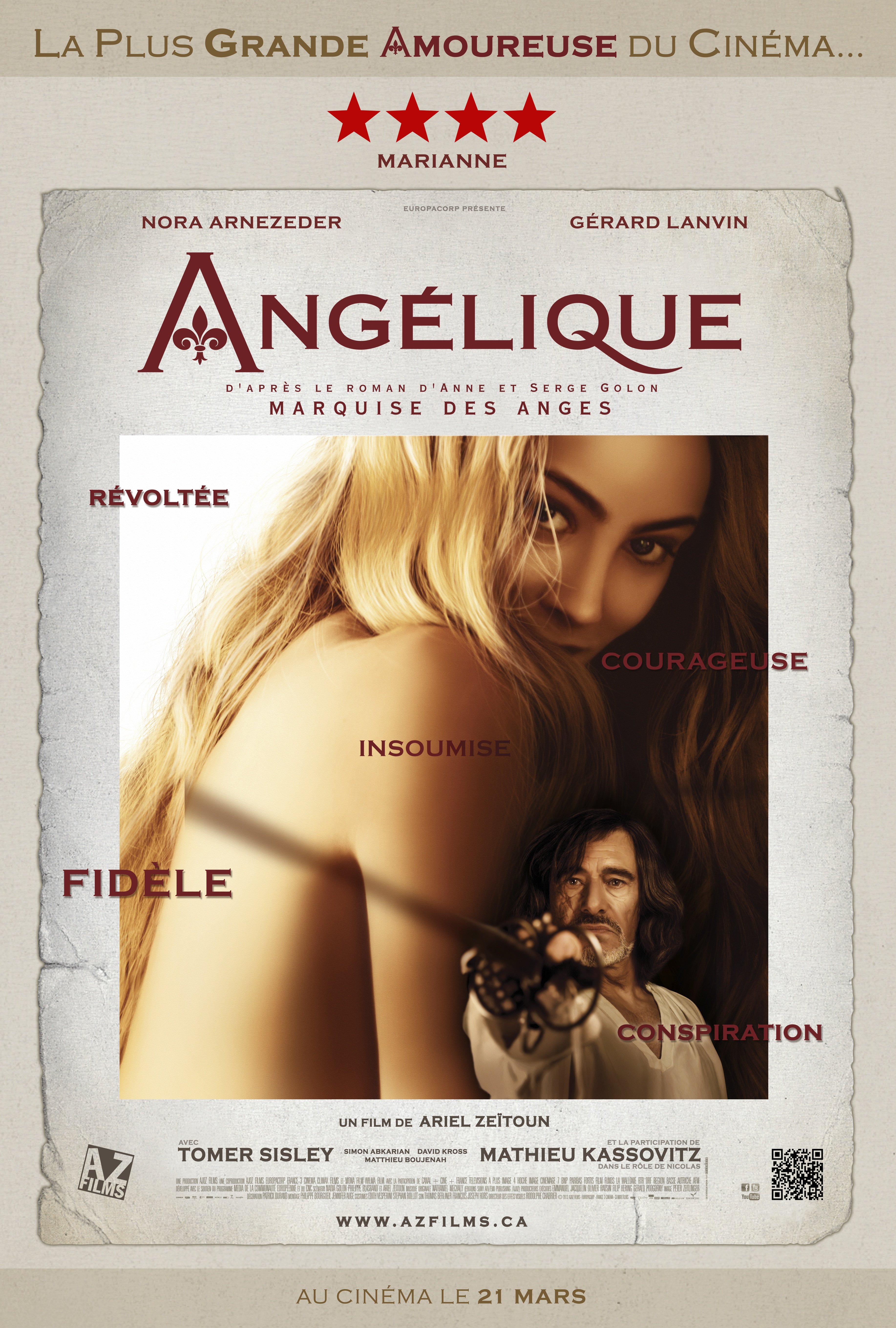 L'affiche du film Angélique