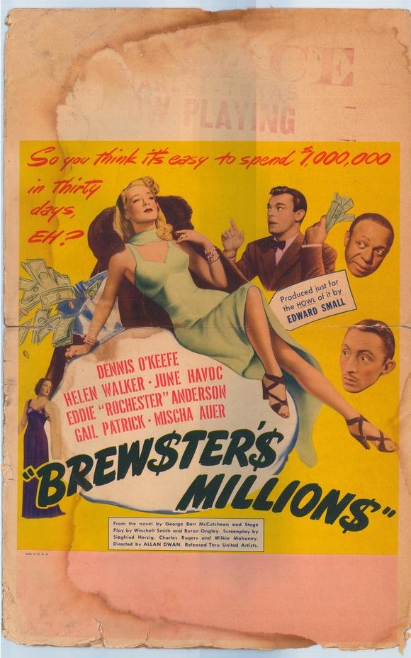 L'affiche du film Brewster's Millions
