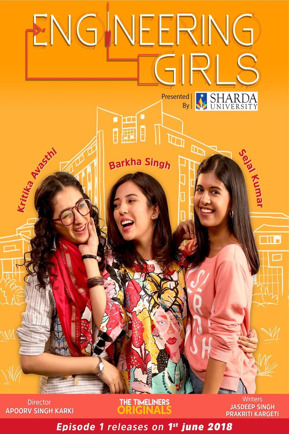 Hindi poster of the movie Engineering Girls