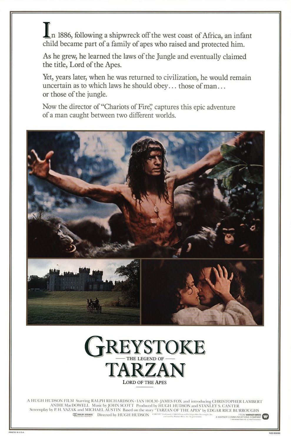L'affiche du film Greystoke: The Legend of Tarzan, Lord of the Apes
