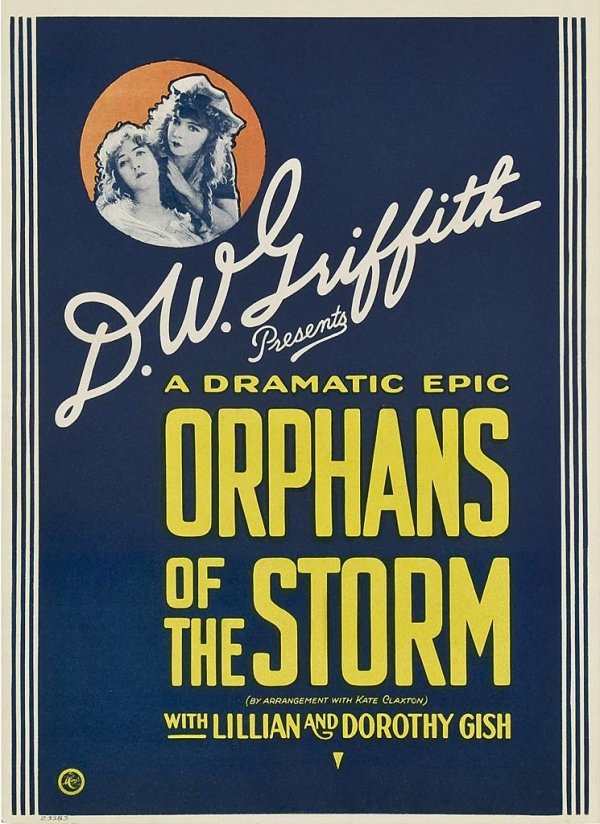 L'affiche du film Orphans of the Storm