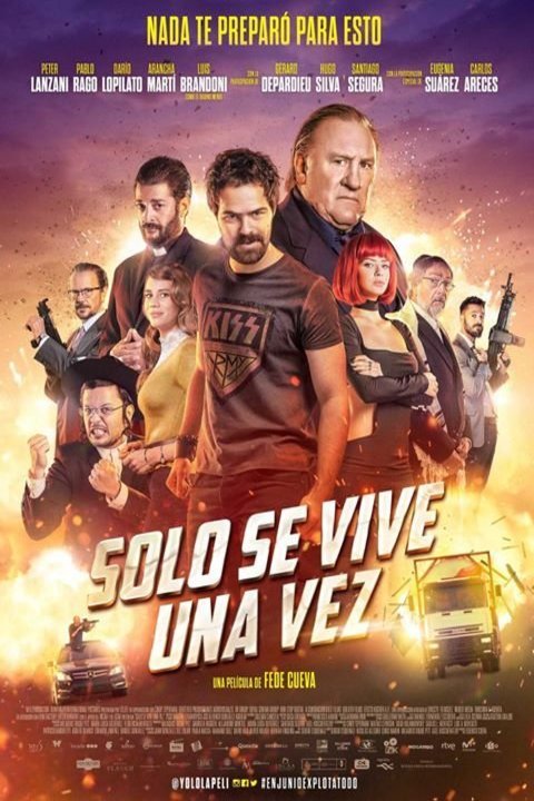 Spanish poster of the movie Sólo se vive una vez