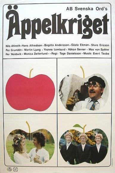 L'affiche originale du film Äppelkriget en suédois