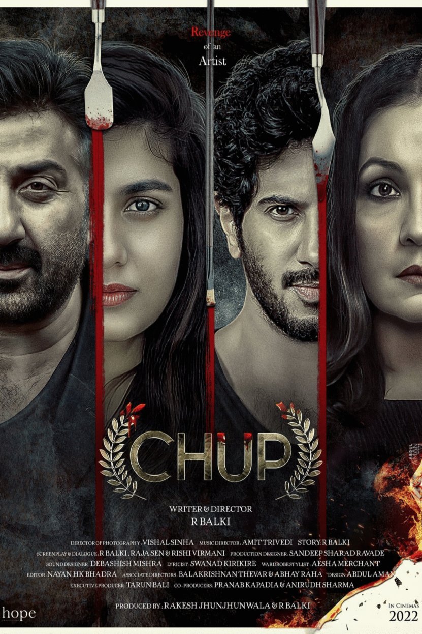 Hindi poster of the movie Chup. Revenge of the Artist