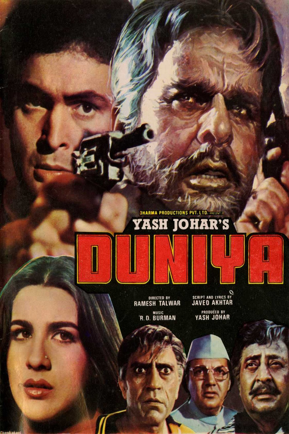 L'affiche originale du film Duniya en Hindi