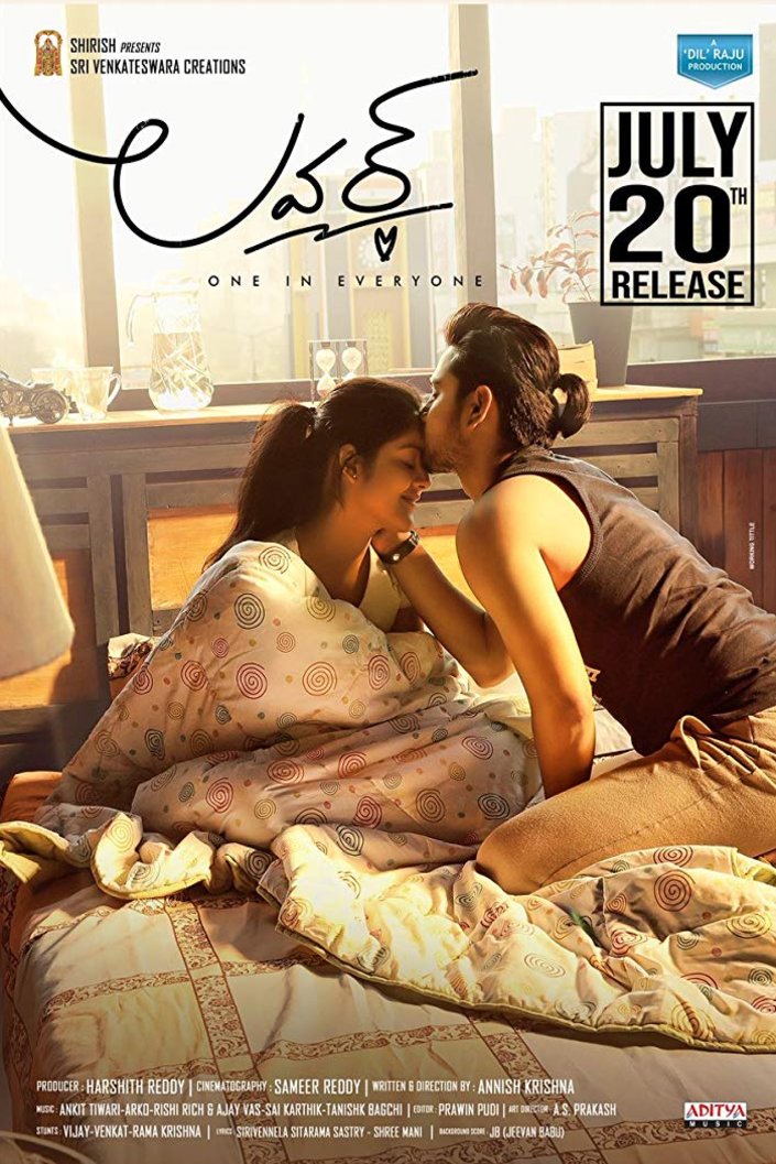 L'affiche originale du film Lover en Telugu
