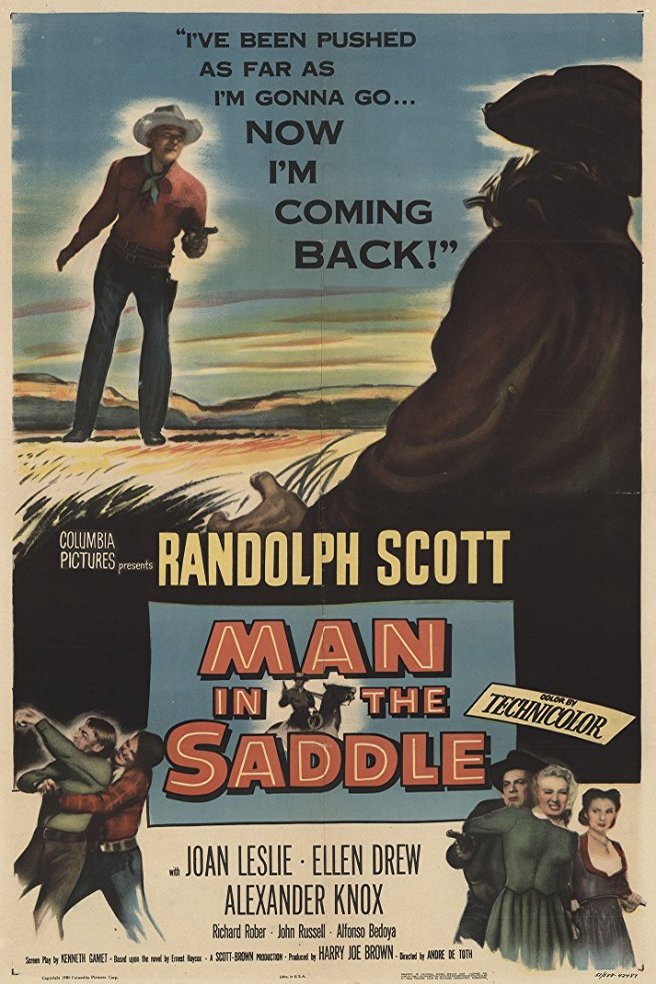 L'affiche du film Man in the Saddle