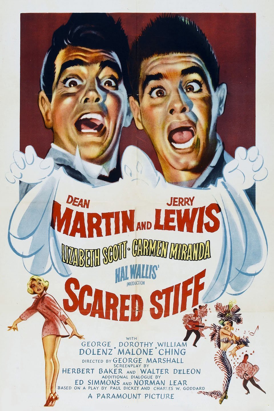 L'affiche du film Scared Stiff
