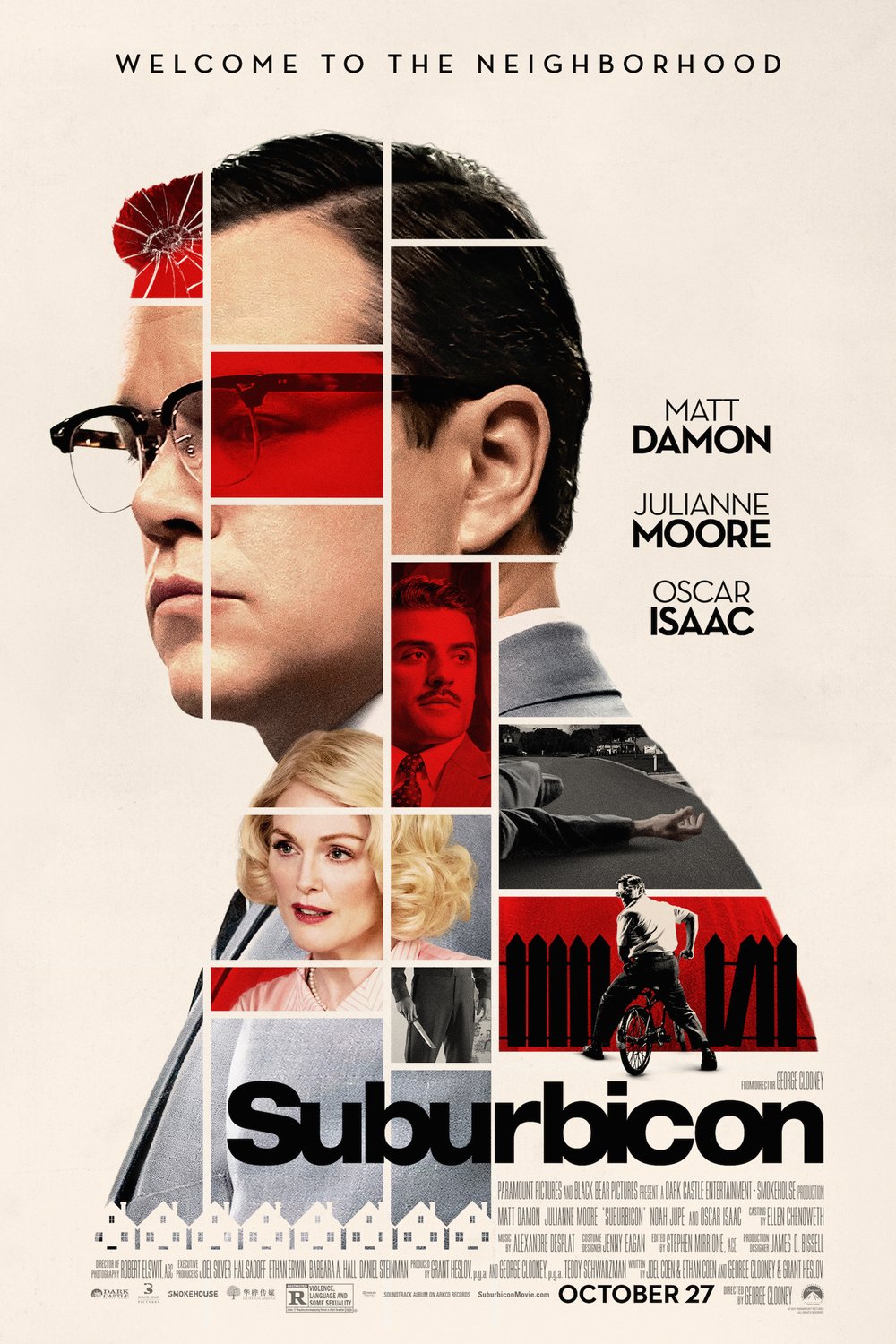 L'affiche du film Suburbicon