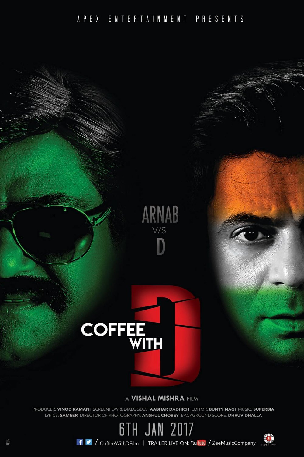 Hindi poster of the movie Coffee with D