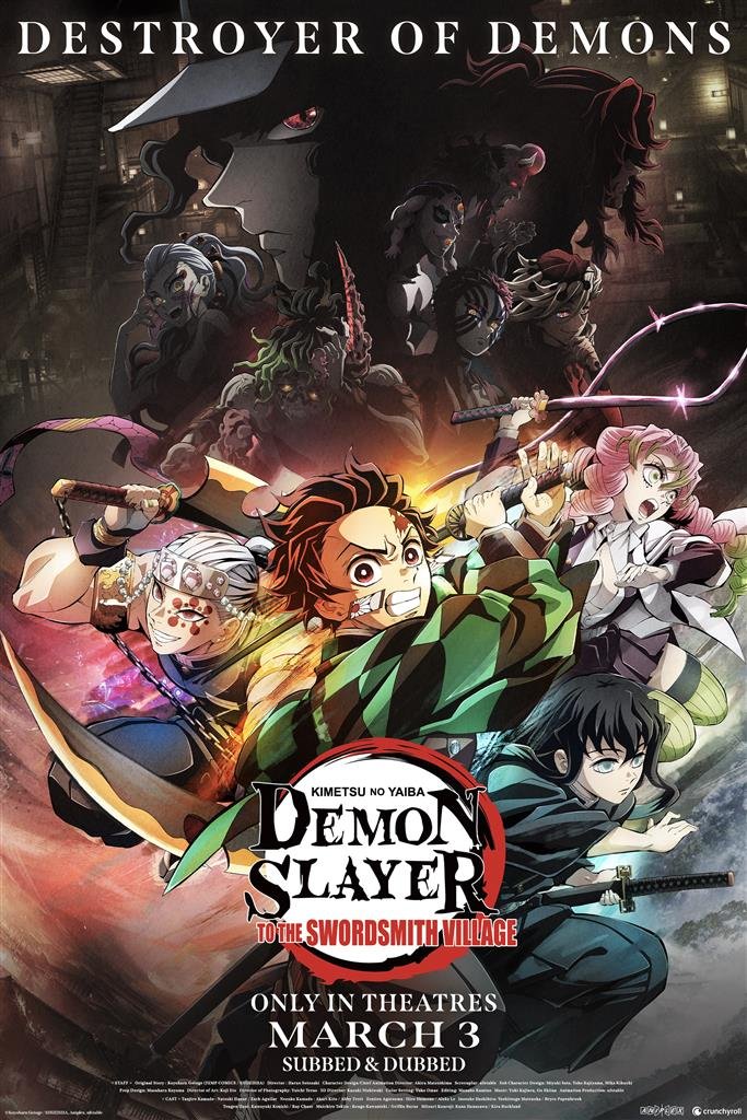 L'affiche du film Demon Slayer: Kimetsu No Yaiba - To the Swordsmith Village [2023]