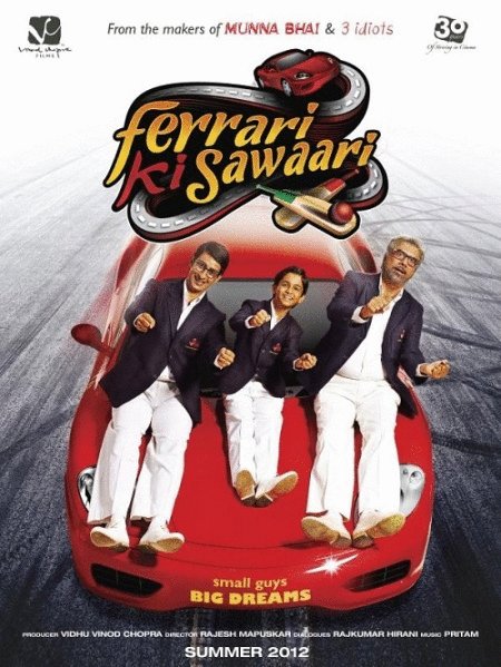 L'affiche originale du film Ferrari Ki Sawaari en Hindi