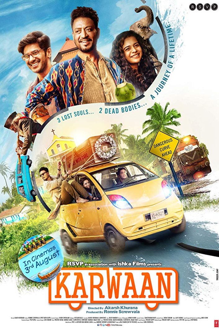 Hindi poster of the movie Karwaan